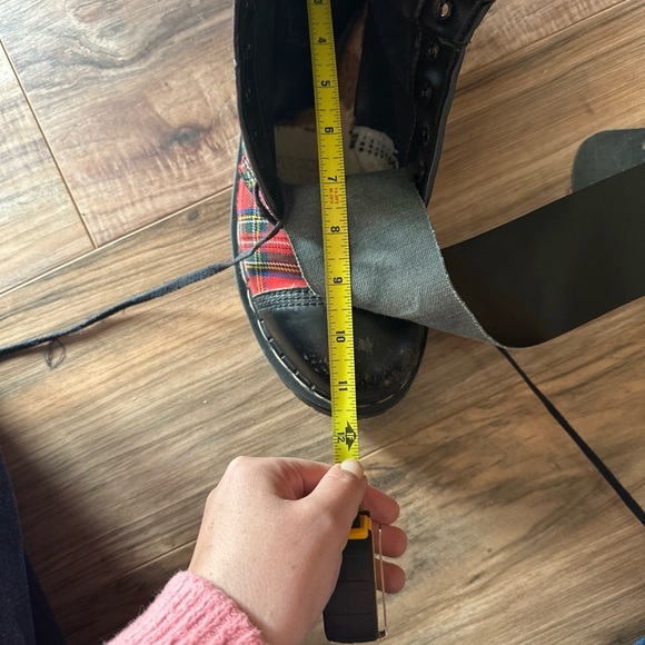 Gripfast 20-eye Steel Toe Boots England Tartan Plaid Red Size 10.5-11M 11.5-12W - Picture 10 of 10